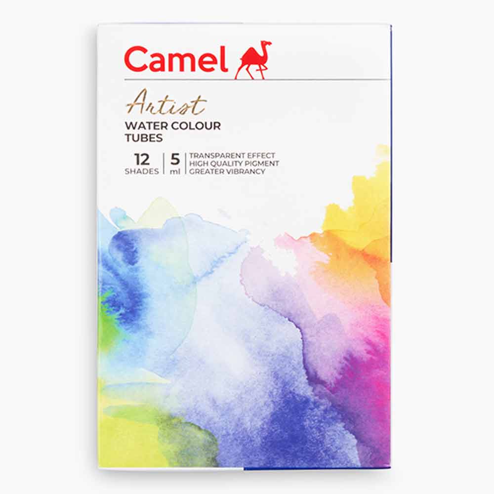 Picture of Camel Artist Quality Water Colour Box 5ml, 12 Shades
