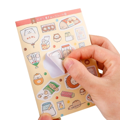 Picture of Kawaii Cute Cartoon Sticker Book Creative Hand tattoo stickers Account Decoration DIY Material Stickers aesthetic
