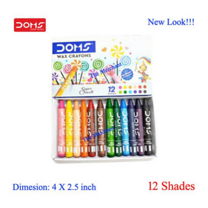 Picture of Polo / Doms Wax Crayons 12 colours(BUY 1 GET 1 FREE)