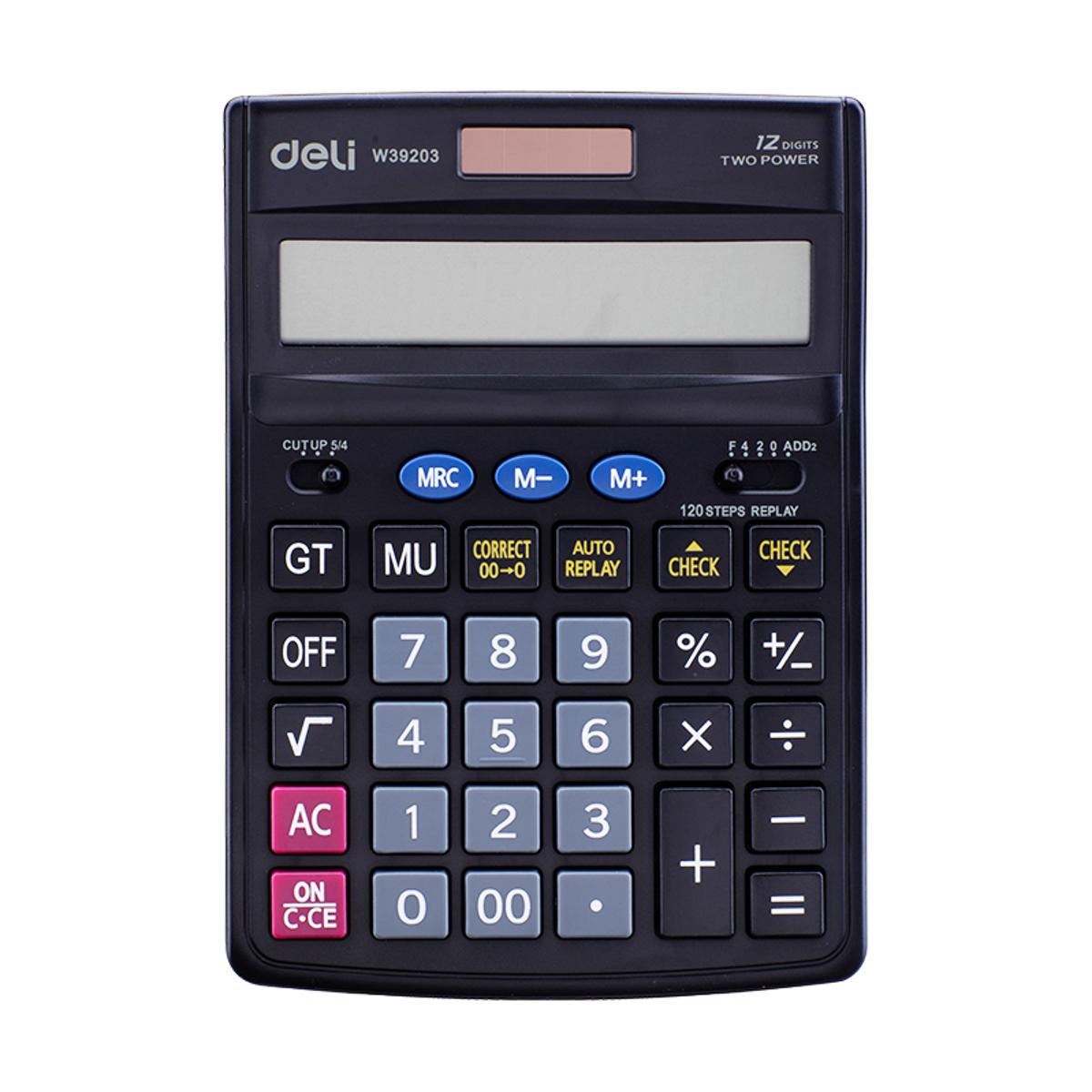Picture of Deli E39203 Calculator 120 Check Calculator 12-digit