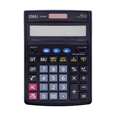 Picture of Deli E39203 Calculator 120 Check Calculator 12-digit