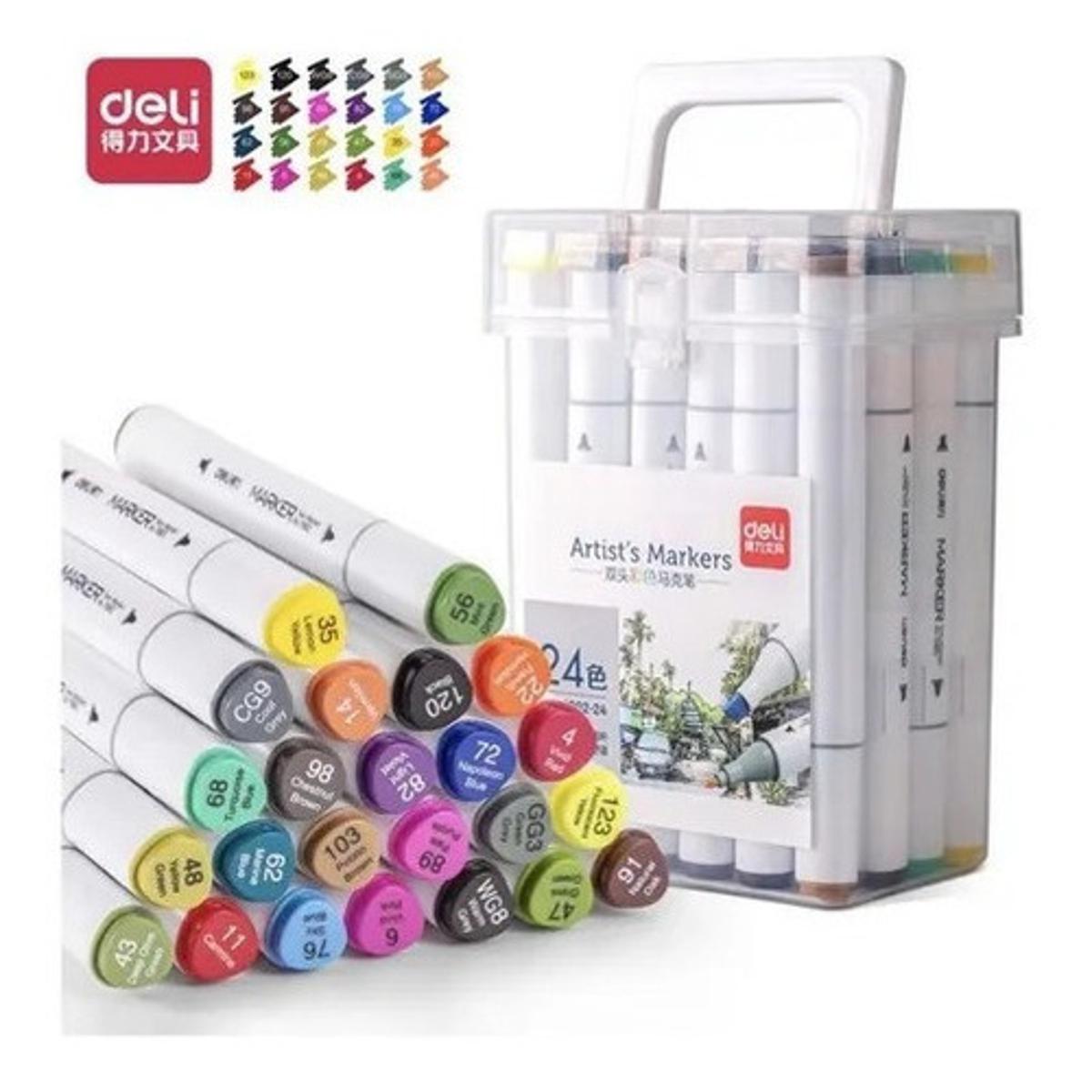 Picture of Deli 70803-24 Dual tip Sketch marker