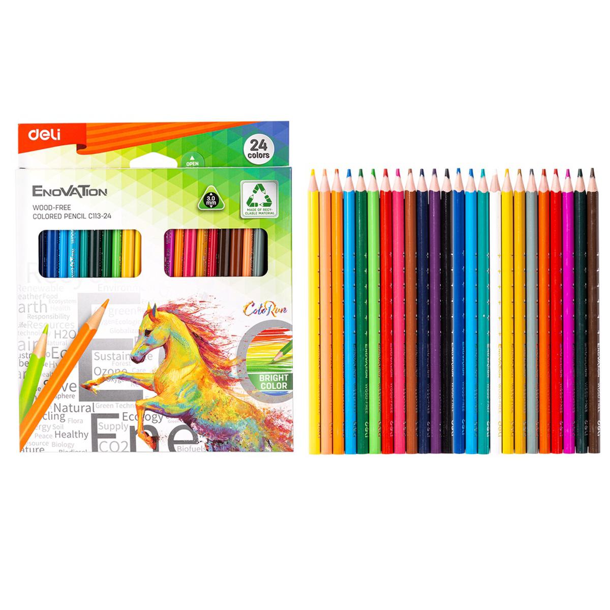 Picture of Deli	EC113-24 Wood Free Color Penci 24 Pcs