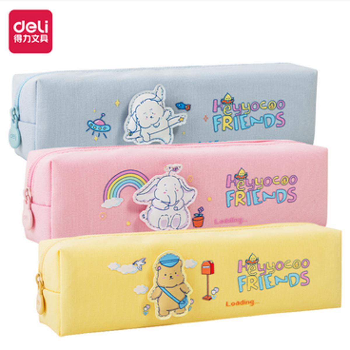 Picture of Deli 67038 Papa Paradise Square Bag Multipurpose Pencil Case (Mixed)