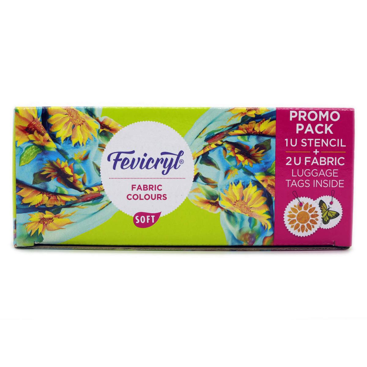 Picture of Fabric Colour Kit (10 X 20ml) with Stencil