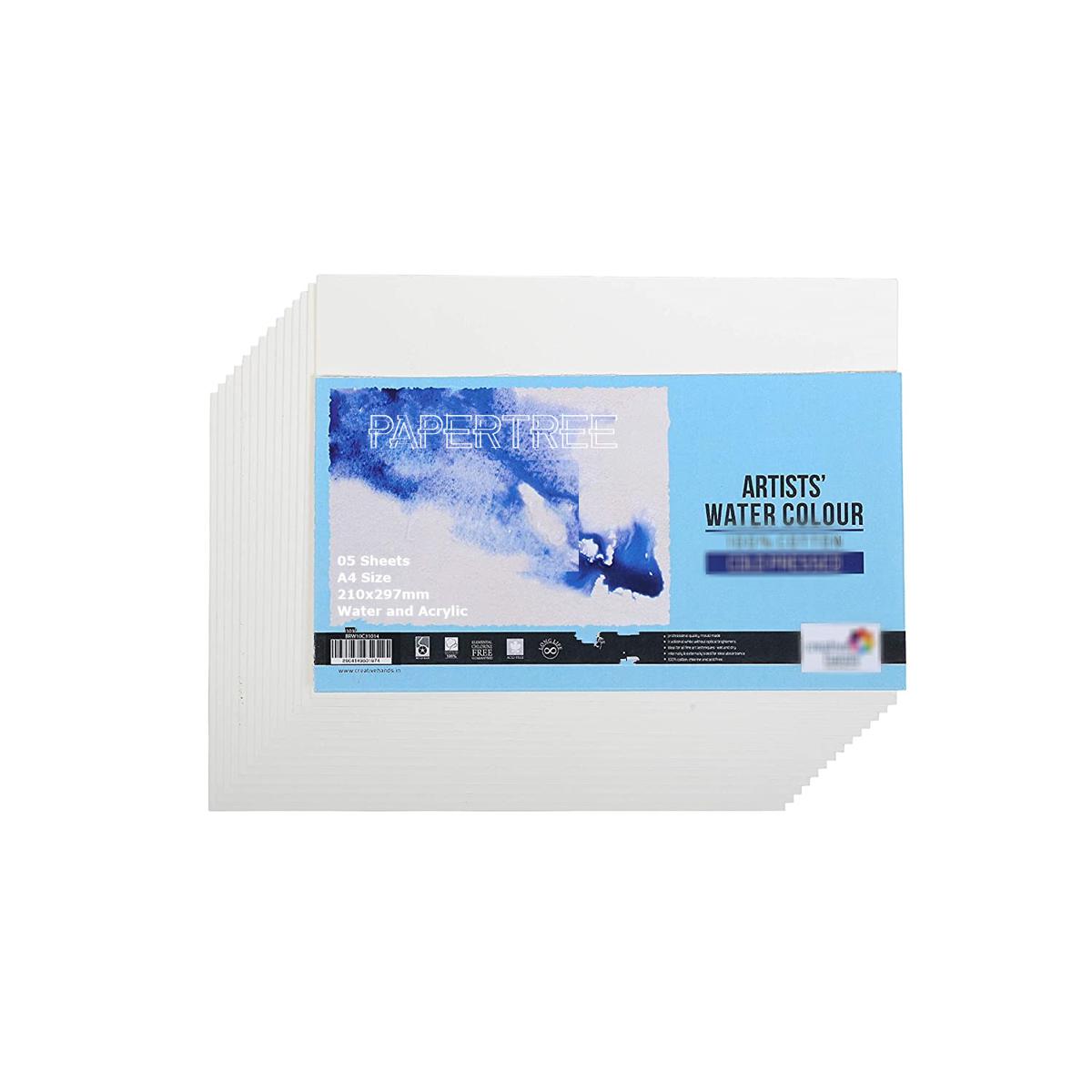 Picture of PaperTree  Artist Water Colour Sheets 10 PCS