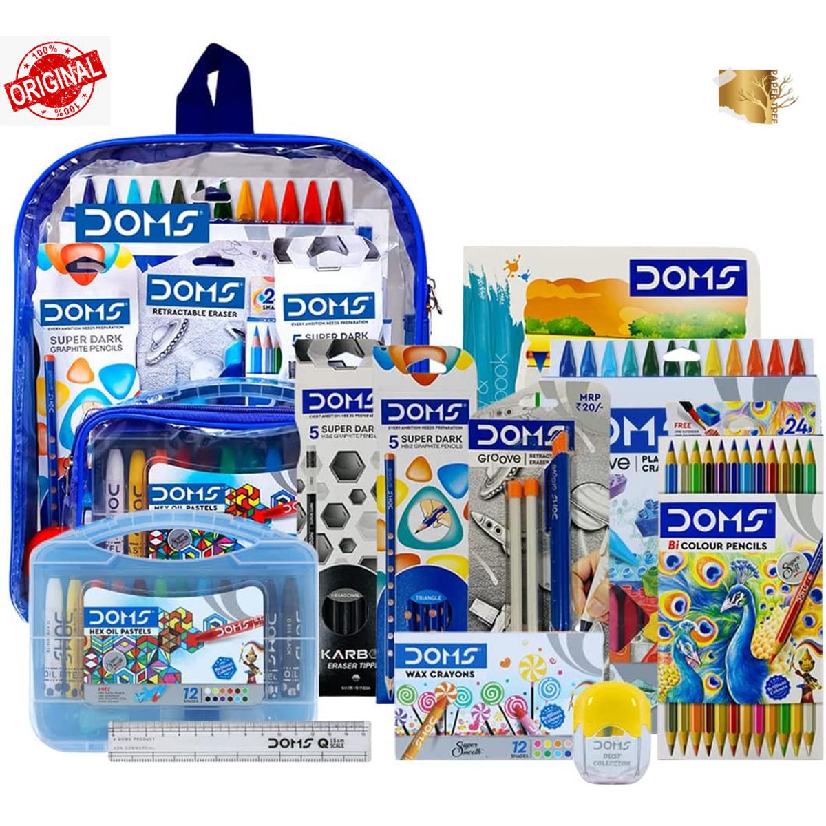 Picture of DOMS Smart Kit Combo Pack for Painting , Sketching, Drawing & Learning with an excellent Bag.