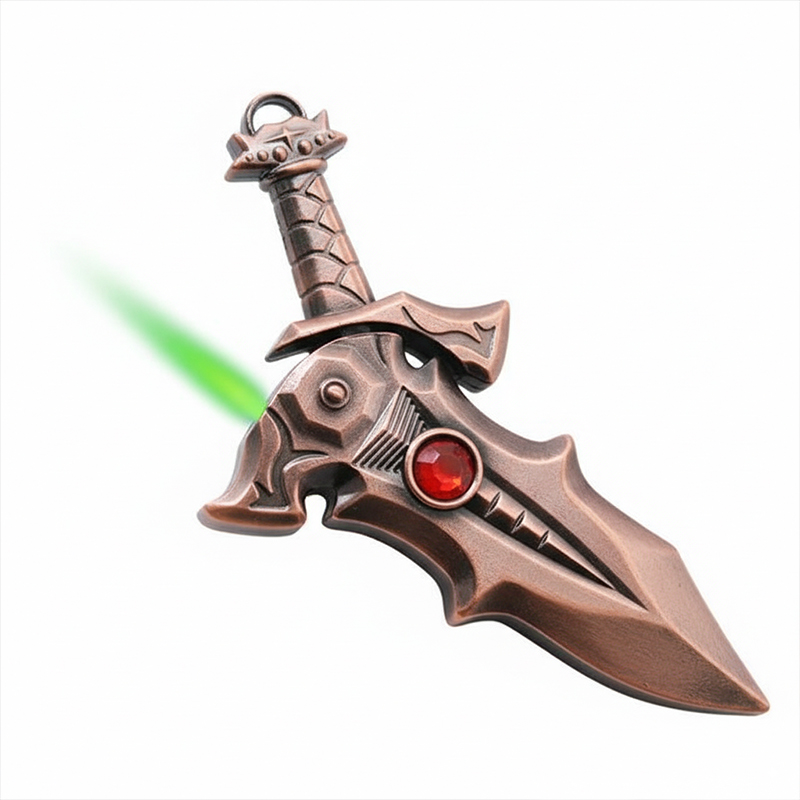 Picture of Green Flame Metal Model Group HaoYitian Sword Slaughter Dragon Blade WindproofGas Lighter