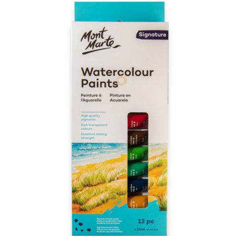 Picture of Mont Marte Watercolour Paint 12pc x 12ml