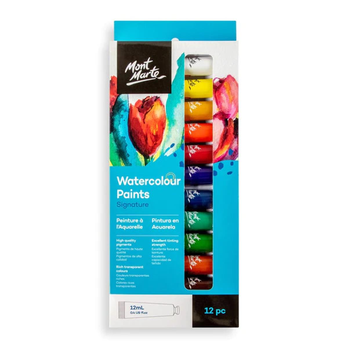 Picture of Mont Marte Watercolour Paint 12pc x 12ml