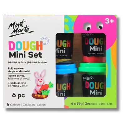 Picture of Mont Marte Dough Set Fun vibrant colours 6pc x 60g
