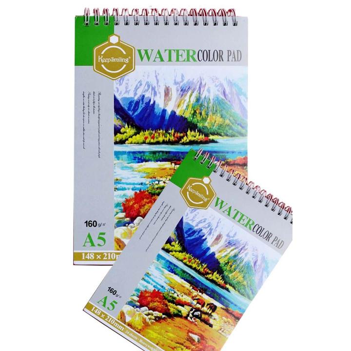 Picture of Keep Smiling Water Color Pad 160gsm 24 Sheets A5
