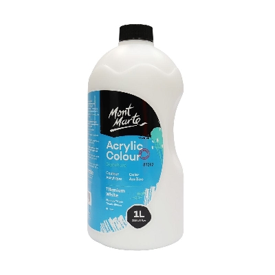 Picture of Mont Marte Signature Acrylic Paint 1L - Titanium White
