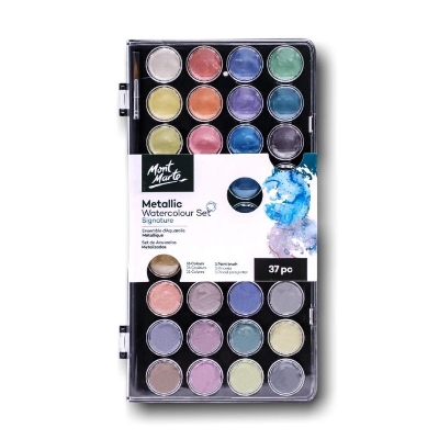 Picture of Mont Marte Metallic Water color Cake set 37 pc