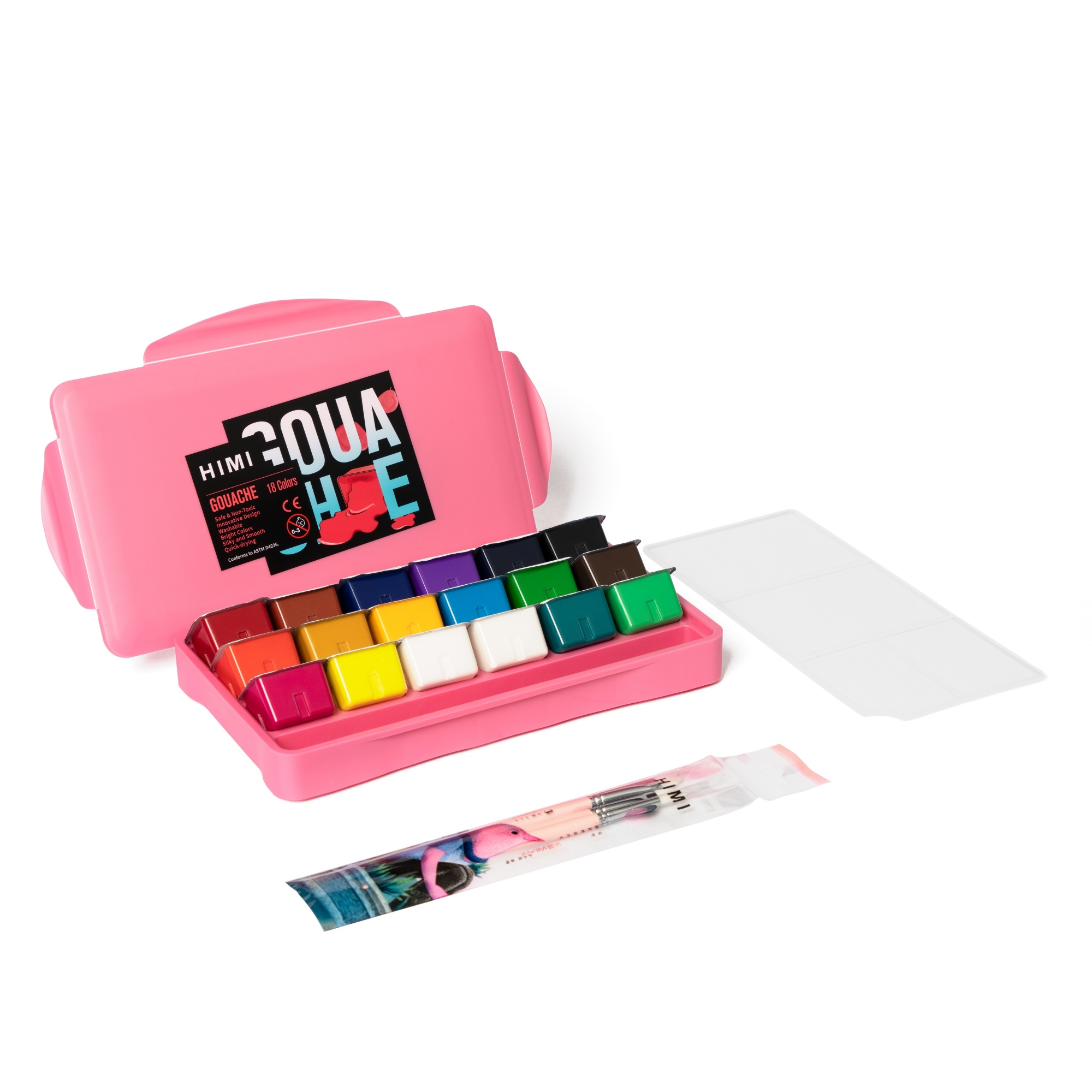 Picture of HIMI MiYa Gouache Paint Set 18 Color X 30 ML With Brush