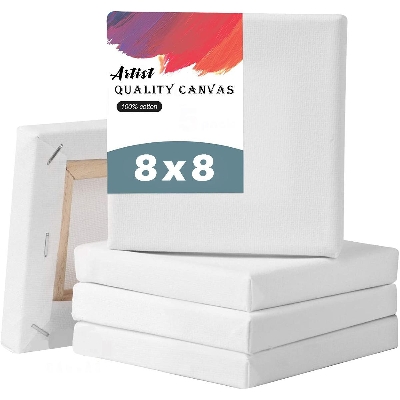 Picture of White Premium Canvas 8/8 Inch