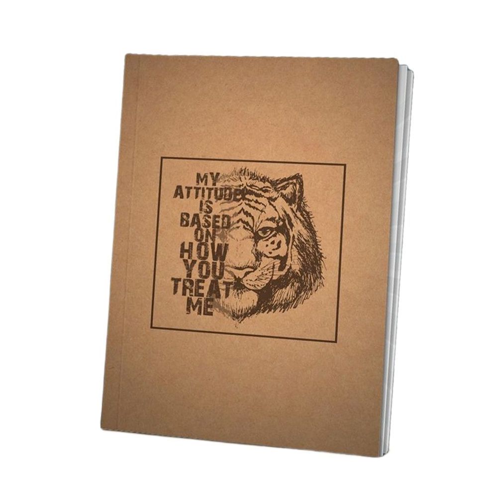 Picture of Papertree Notebook Sketchbook Drawing Sketchpad (My attitude depand..) ● Perfect For Graphite Pencils ● Colour Pencils ● Pastel Pencils ● Charcoal Pencils ● Soft Pastels ● Oil Pastels ● Metallic Fineliners