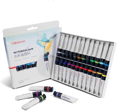 Picture of Himi Miya Water color tube 12 ml 24 color | Rich and High Pigmented Colors