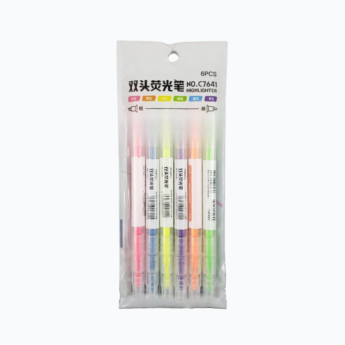 Picture of Double-Head Highlighter 6 pcs pack