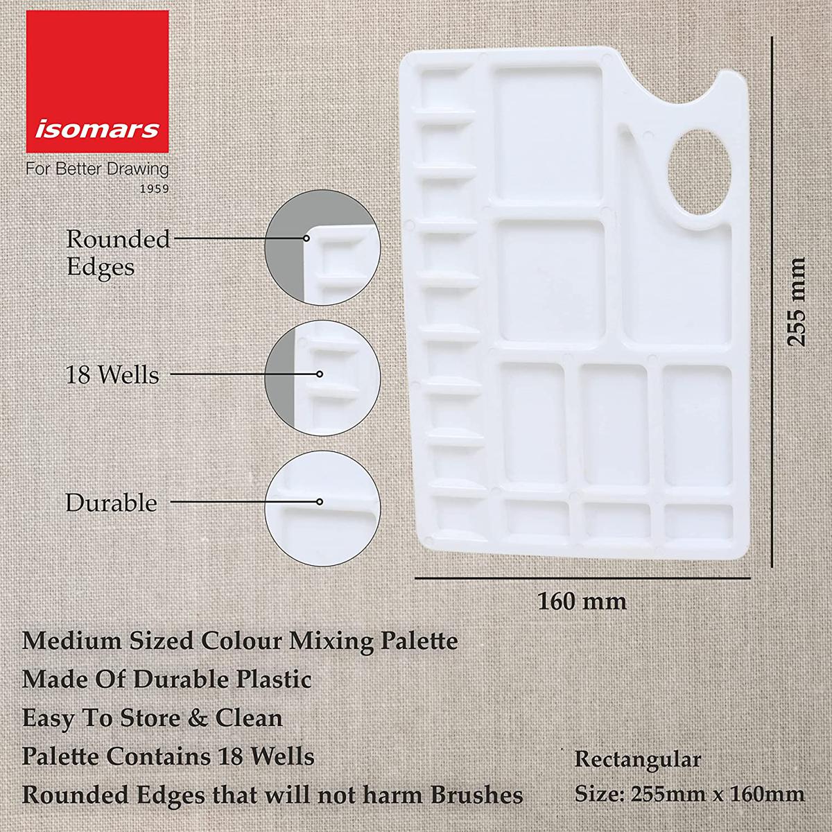 Picture of Artist color mixing palate Square