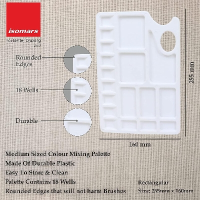 Picture of Artist color mixing palate Square