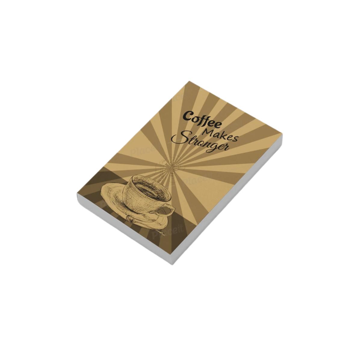 Picture of Papertree Vintage A5 Notebook Sketchbook Drawing Sketchpad (COFFEE MAKES STONGER) Perfect For ● Graphite Pencils ● Colour Pencils ● Pastel Pencils ● Charcoal Pencils ● Soft Pastels ● Oil Pastels ● Metallic Fineliners