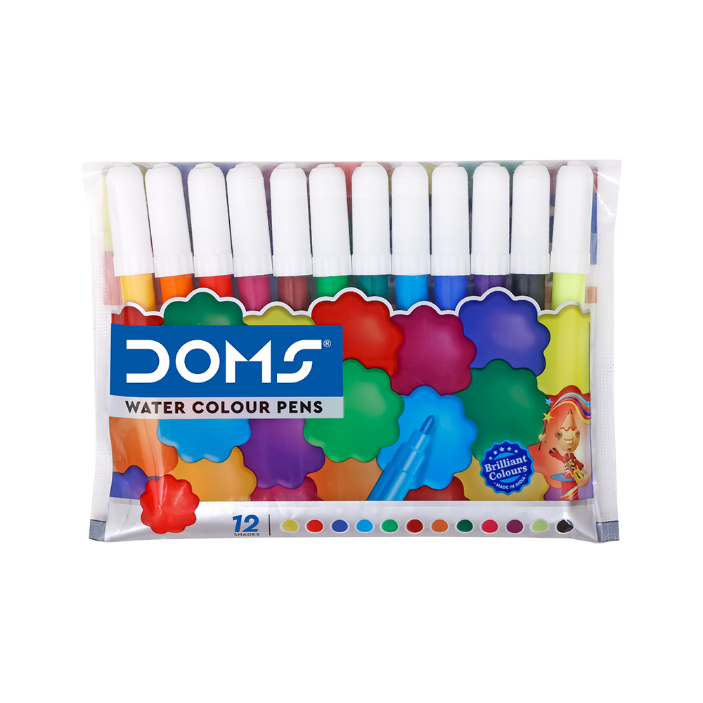 Picture of Doms  Water Color Sketch Pen Half Size Pack of 24 Pcs ( 12pcs x 2set)