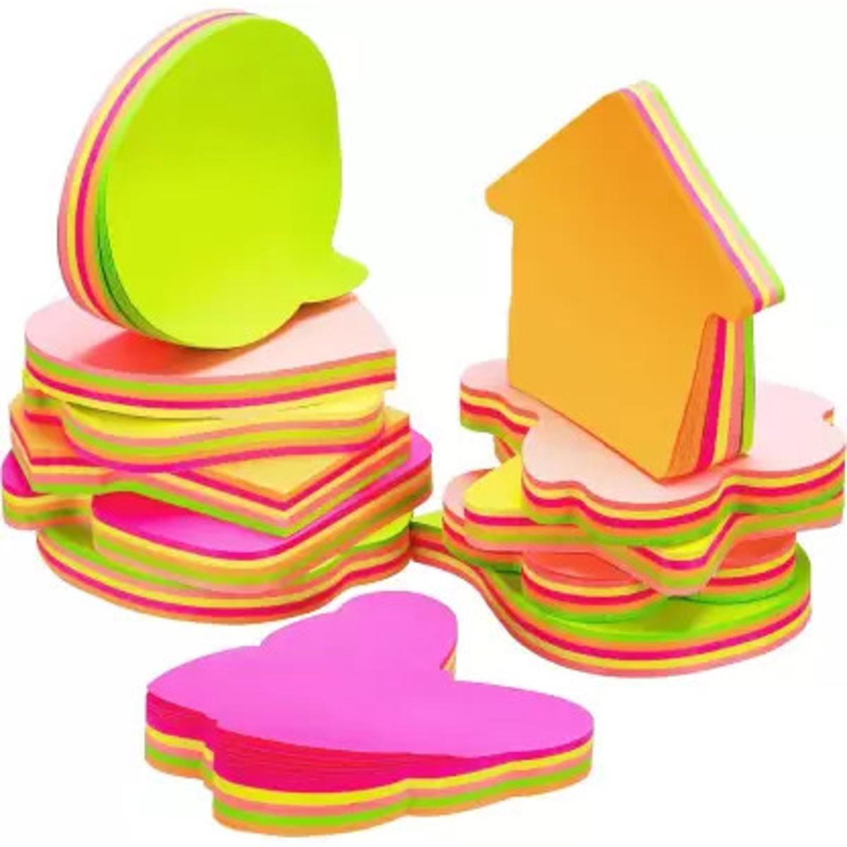 Picture of Star, Heart, Butterfly, Teddy, Apple, T-shirt and Different Shape Self Sticky Notes