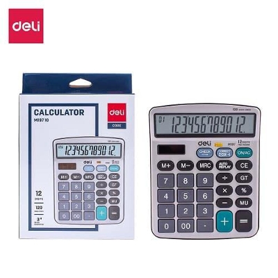 Picture of Deli EM19710 Big Display & Dual Power 12 Digit Calculator
