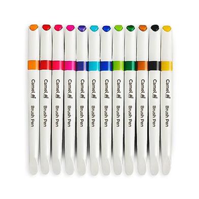 Picture of Camel Camlin Premium Brush pen 12 pcs multicolor ● For professional artists, students and kids & children
