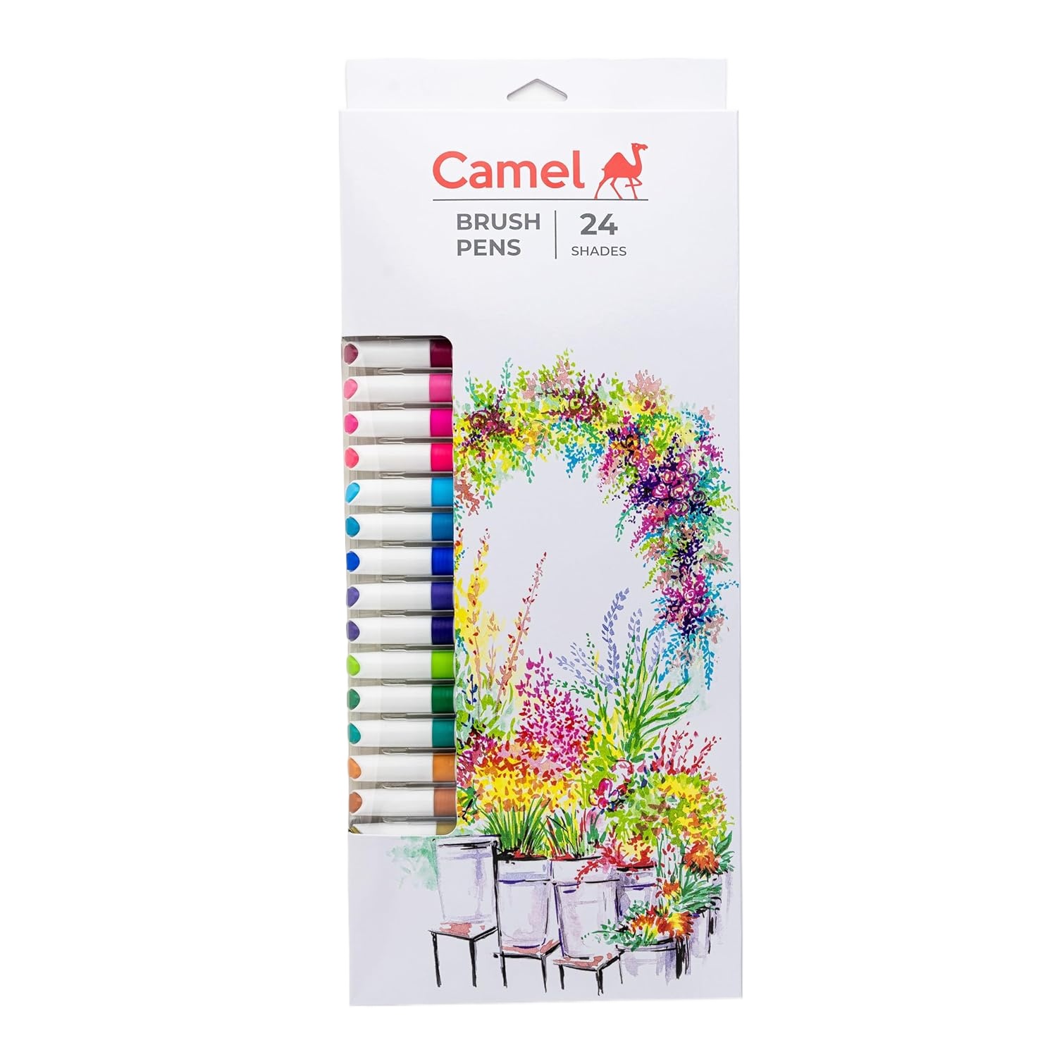 Picture of Camel Camlin Premium Brush pen 26 pcs multicolor ● For professional artists, students and kids & children