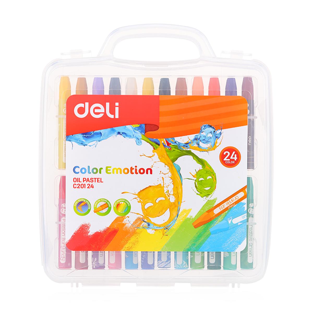 Picture of Deli EC20124 Color Emotion 24 Colors Oil Pastel