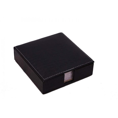 Picture of Artificial Leather Slip Pad Holder with white paper
