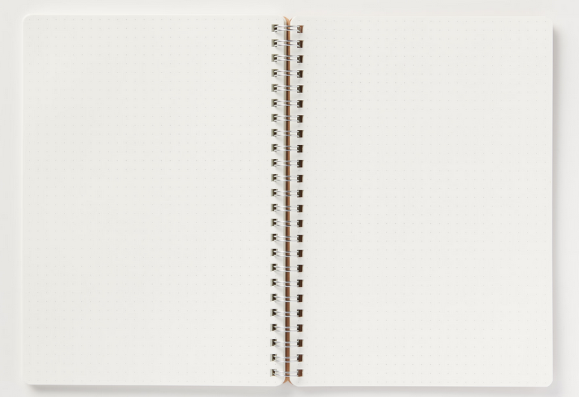 Picture of Papertree Spiral Sketch Notebook Black Cover White Blank Paper Wirebound