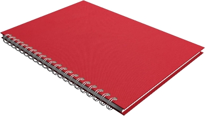 Picture of Papertree Spiral Sketch Notebook Black Cover White Blank Paper Wirebound