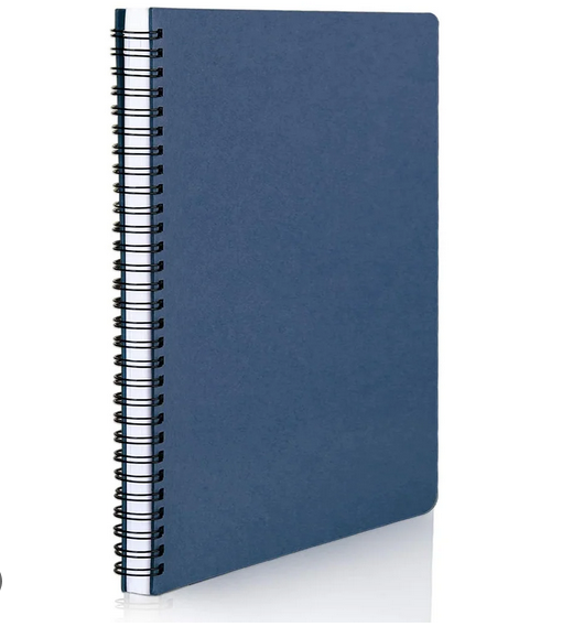 Picture of Papertree Spiral Sketch Notebook Black Cover White Blank Paper Wirebound