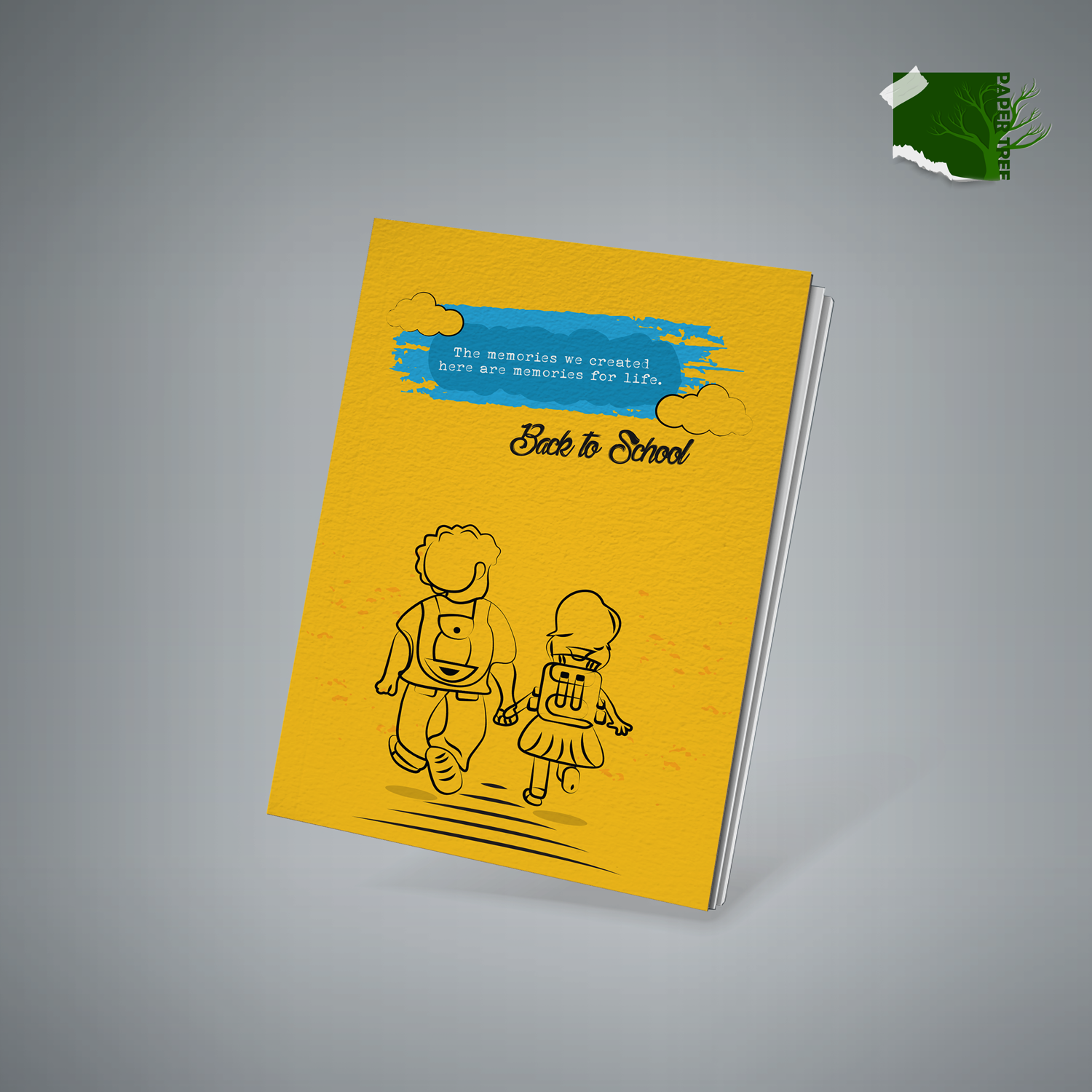 Picture of Papertree Rulled Note Book A5 Size Cream white Paper Colorful cover