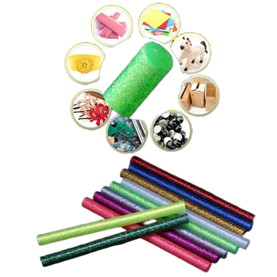 Picture of 5Pcs/set Colored Hot Melt Glue Sticks 7mm Adhesive Assorted Glitter Glue Sticks Professional For Electric Glue Gun Craft Repair