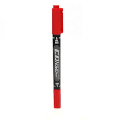 Picture of Permanent Marker GXIN G-107A Double Head CD/DVD Red Color Ink Pen Marker Water Proof Unfadeable Marker,1pc and 4pcs set