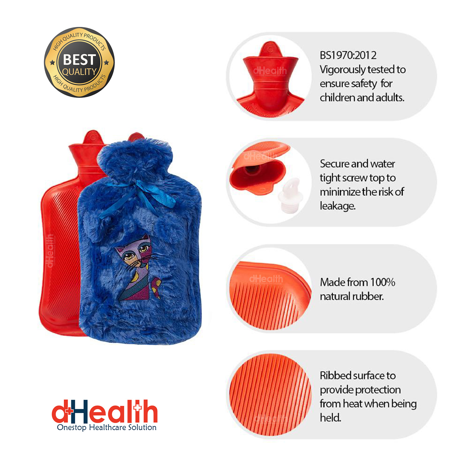 Picture of Hot Water Bag Rubber -1.5 Liter