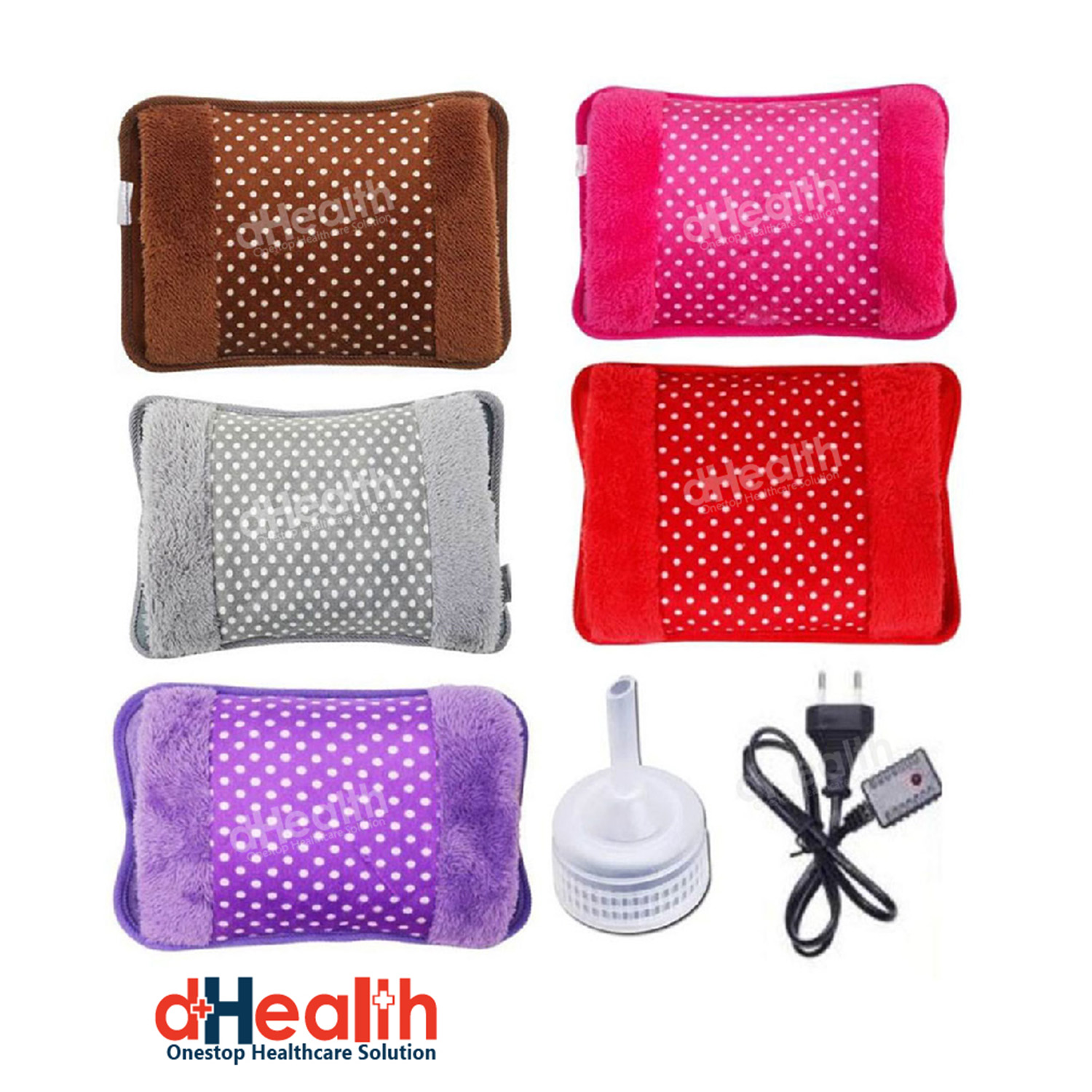 Picture of Electric Hot Water Bag, pain remover - Multicolor - Hot Water Bag