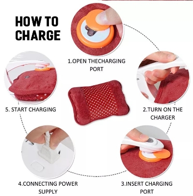 Picture of Electric Hot Water Bag, pain remover - Multicolor - Hot Water Bag