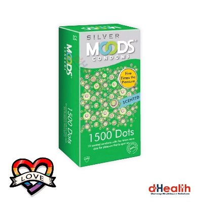 Picture of Moods 1500 Dots Condoms  Single Pack - 3pcs (Made in India)