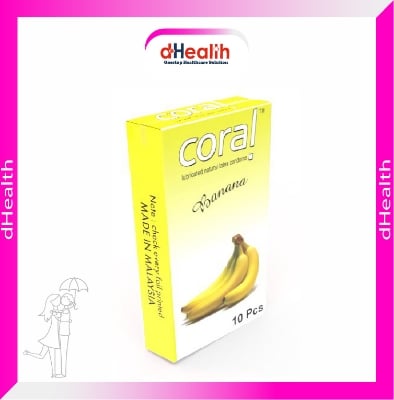 Picture of Coral Strawberry Flavored Lubricated Natural Latex Condoms Single Pack(1x10)=10Pcs & MY Jelly 50g Personal Lubricate Combo Pack