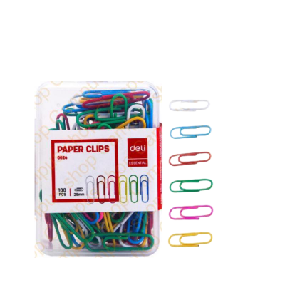Picture of Deli Paper Clip - 100pc (Multicolor)