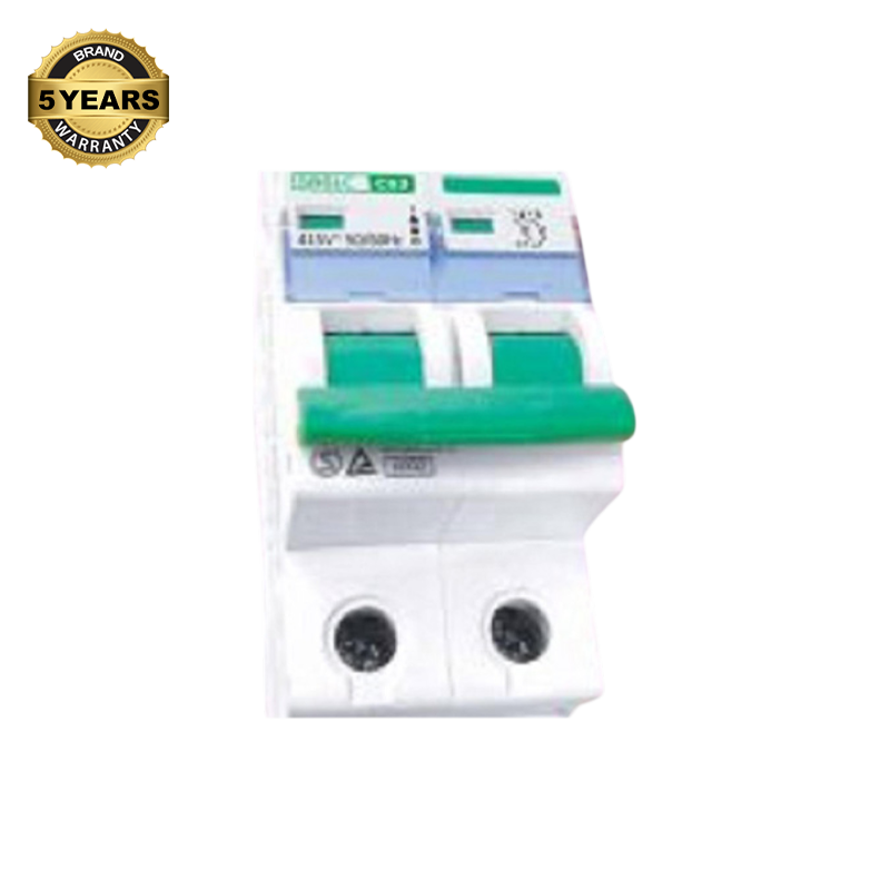 Picture of P-TECH Circuit Breaker   MCB-Double Pole 10Amp(5 years Warranty)