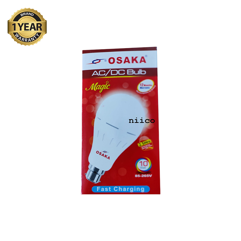 Picture of OSAKA ACDC LED ECO Bulb Emergency White Light= 10 Watt Pin Type Light (2.5 Hour Backup)- 1 Year Warranty