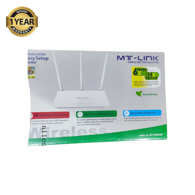 Picture of MT-LINK 300 Mbps (6XRange) (14XSpeed) Wireless Home Router Model-MT-WR950N- N300 3 Antenna Wifi Router-1 Year Warranty