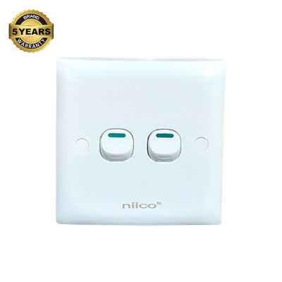 Picture of NIICO Classic 2 Gang 1 Way Wall Switch ( 5 Year Warranty)