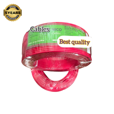 Picture of 2.0 RM Fireproof Niico House Waring  Copper cable 1 coil - 2.0 rm 3/20 Copper cable Red Color -(5 Year Warranty )-100 Guz=300 Foot Copper Wire